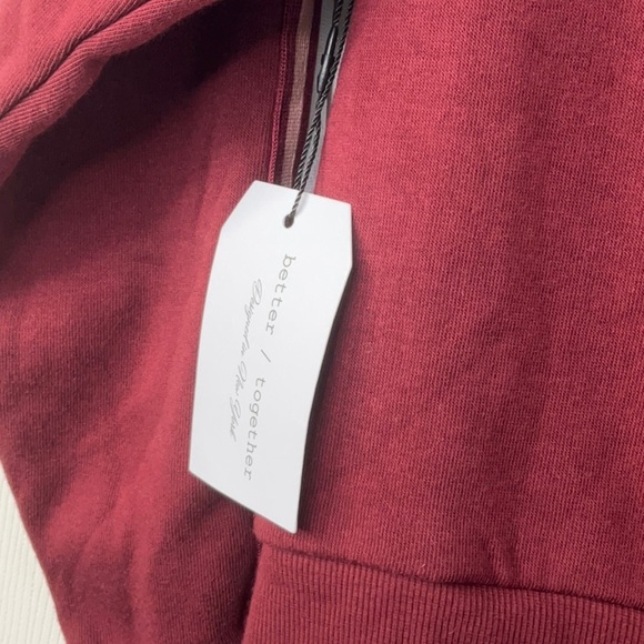Better Together Womens Burgundy Track Jacket Size M - Picture 8 of 9